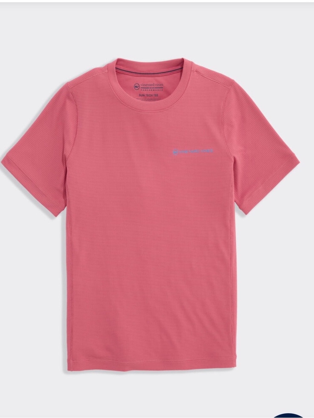 TWO Vineyard Vines Boy's Short Sleeve Sun Tech Tees Blue and Red
